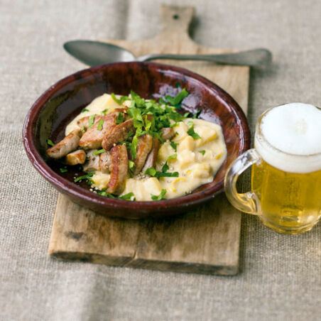 Geschnetzeltes in Kartoffel-Lauch-Sauce Geschnetzeltes in Kartoffel-Lauch-Sauce