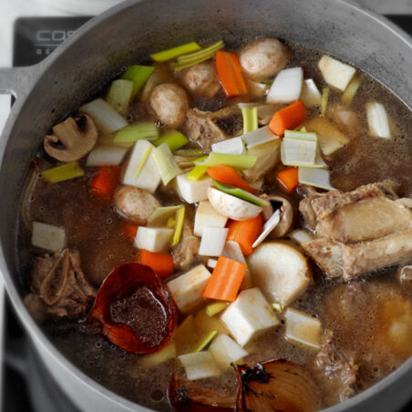 Klare Rinderbrühe Klare Rinderbrühe