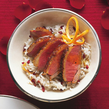 Entenbrust mit Berberitzenreis Entenbrust mit Berberitzenreis