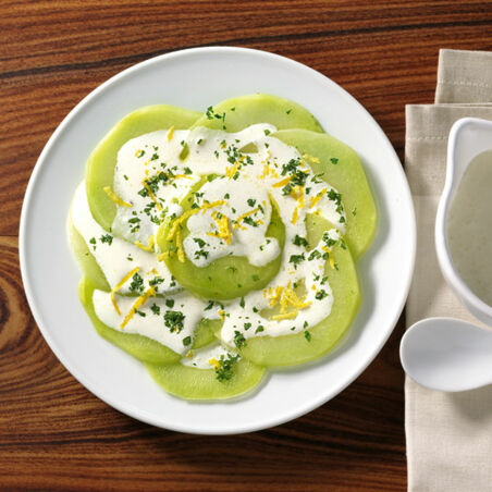 Kohlrabi mit Zitronencreme Kohlrabi mit Zitronencreme