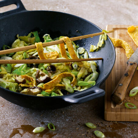 Spitzkohl aus dem Wok Spitzkohl aus dem Wok