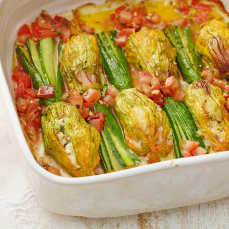 Gefüllte Zucchiniblüten Gefüllte Zucchiniblüten