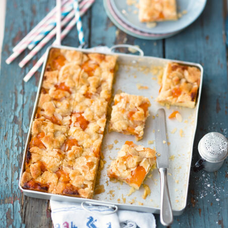 Aprikosenkuchen mit Streuseln Aprikosenkuchen mit Streuseln