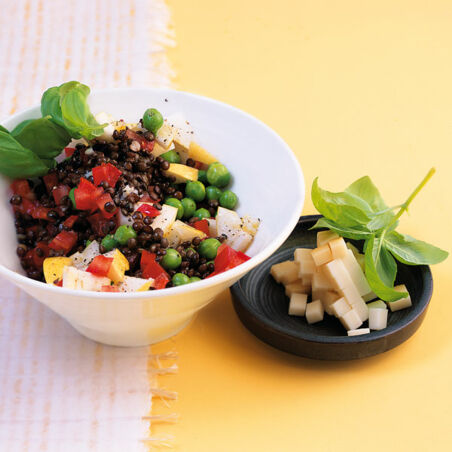 Erbsen-Belugalinsen-Salat Erbsen-Belugalinsen-Salat