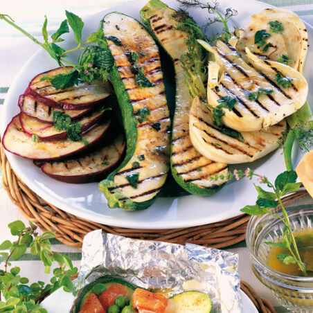 Grillgemüse mit Minzöl Grillgemüse mit Minzöl