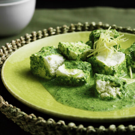 Frischkäse in Spinatsauce Frischkäse in Spinatsauce