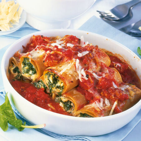 Cannelloni mit Spinatfüllung Cannelloni mit Spinatfüllung