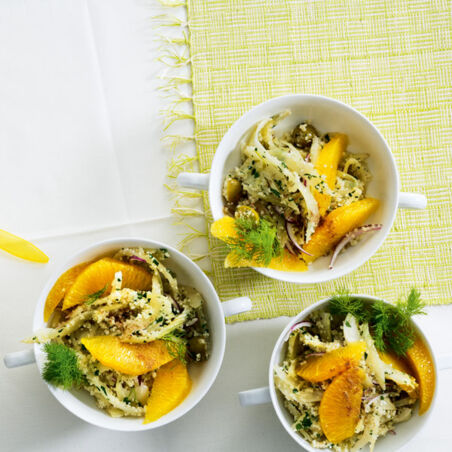 Couscoussalat mit Fenchel und Orangen Couscoussalat mit Fenchel und Orangen