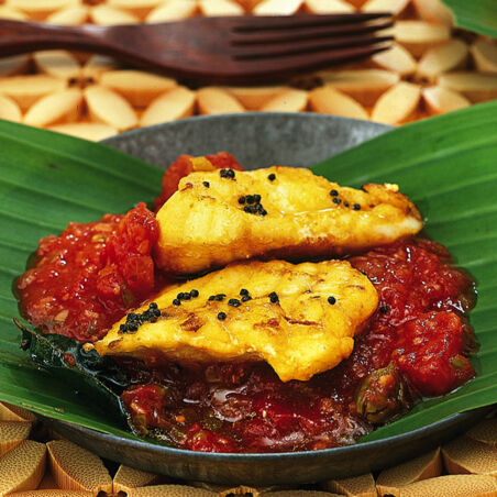 Fisch mit Tomatensauce Fisch mit Tomatensauce
