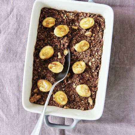 Gebackenes Schoko-Oatmeal Gebackenes Schoko-Oatmeal