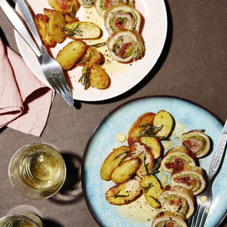 Involtini mit Pesto und Aubergine Involtini mit Pesto und Aubergine