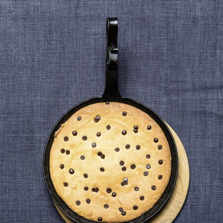 Pfannencookie mit Schokofüllung Pfannencookie mit Schokofüllung