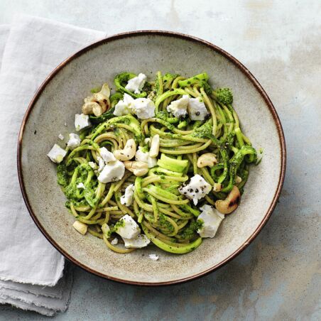 Zoodles mit Spinat-Pesto Zoodles mit Spinat-Pesto