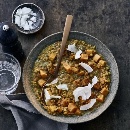 Linsen-Dal mit Süßkartoffel und Kokosmilch Linsen-Dal mit Süßkartoffel und Kokosmilch