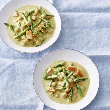 Kichererbsencurry mit grünen Bohnen Kichererbsencurry mit grünen Bohnen