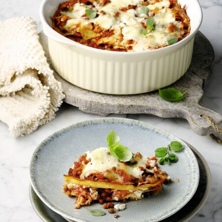 Schnelle Tortilla-Lasagnemit Linsen Schnelle Tortilla-Lasagnemit Linsen