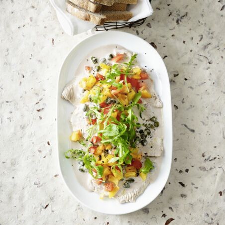 Schnelles Puten-Tonnato Schnelles Puten-Tonnato