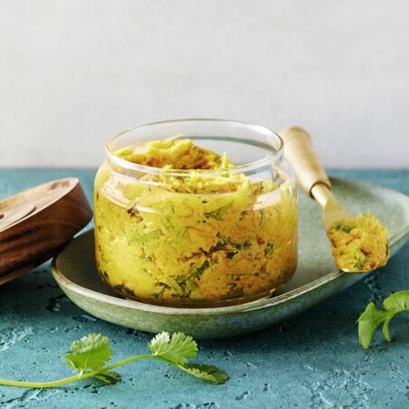 Möhrenbutter mit Koriander Möhrenbutter mit Koriander