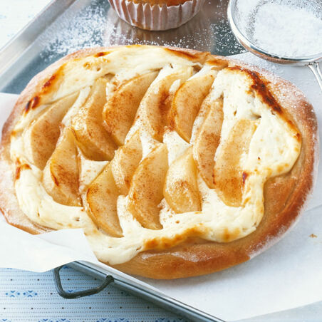 Schärrkuchen mit Birnen Schärrkuchen mit Birnen