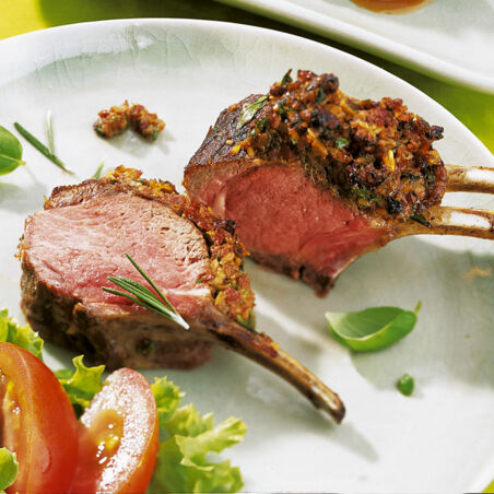 Lammkarree mit Tomatenkruste Lammkarree mit Tomatenkruste