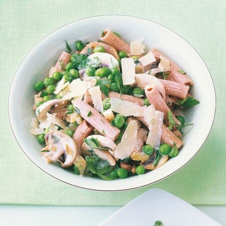 Erbsen-Pilz-Nudeln Erbsen-Pilz-Nudeln