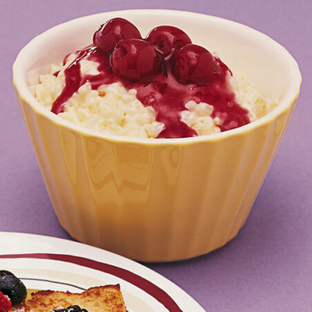 Milchreis mit Kirschen Milchreis mit Kirschen