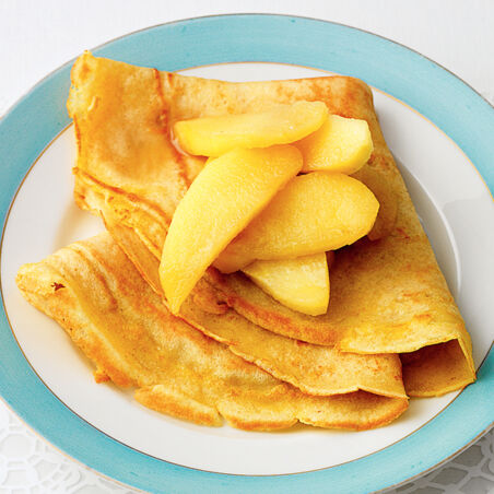 Crêpes mit Calvadosäpfeln Crêpes mit Calvadosäpfeln
