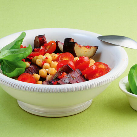 Auberginen-Kichererbsen-Salat Auberginen-Kichererbsen-Salat
