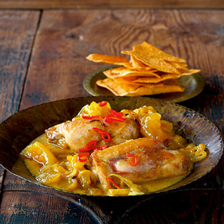 Fruchtiges Mangohuhn Fruchtiges Mangohuhn