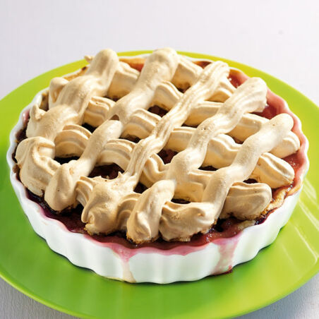 Rhabarber-Tarte mit Baiser Rhabarber-Tarte mit Baiser