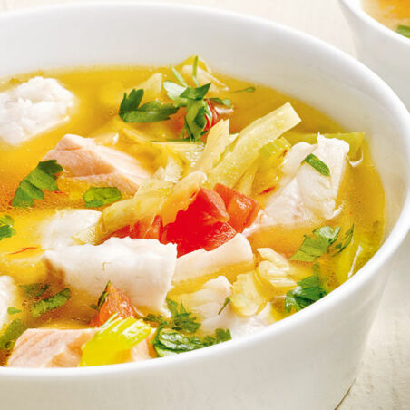 Fisch-Fenchel-Suppe mit Safran Fisch-Fenchel-Suppe mit Safran