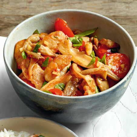 Hähnchenbrust mit Austernpilzen Hähnchenbrust mit Austernpilzen