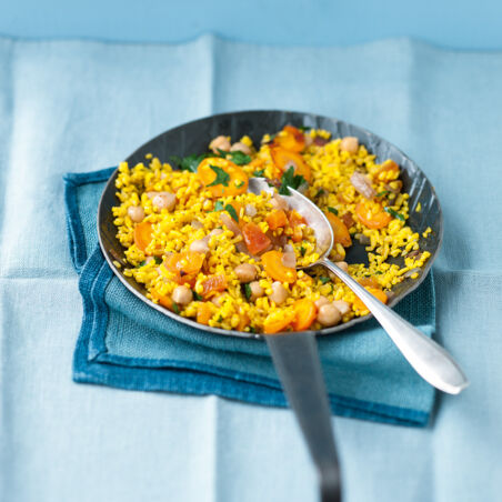 Safran-Bulgur mit Möhren