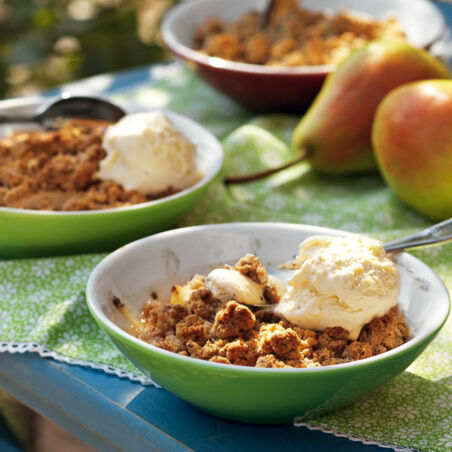 Birnen-Haselnuss-Crumble Birnen-Haselnuss-Crumble