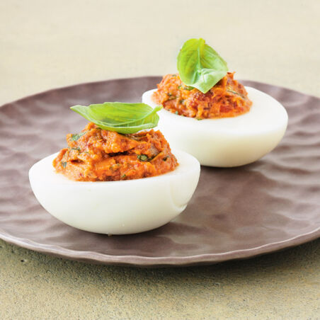 Tomaten-Basilikum-Eier Tomaten-Basilikum-Eier