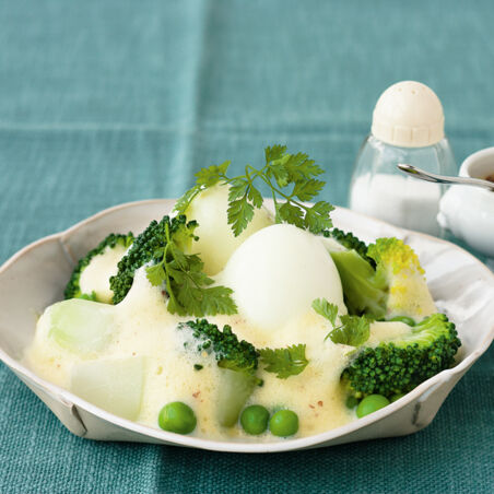 Eier mit Senfschaum Eier mit Senfschaum