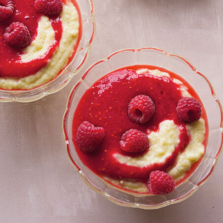 Himbeer-Grieß-Pudding Himbeer-Grieß-Pudding