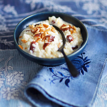 Honigmilchreis mit Mandeln Honigmilchreis mit Mandeln