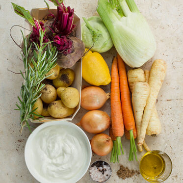 Ofengemüse mit Zitronenöl Ofengemüse mit Zitronenöl