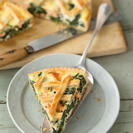 SPINATQUICHE MIT LACHS SPINATQUICHE MIT LACHS