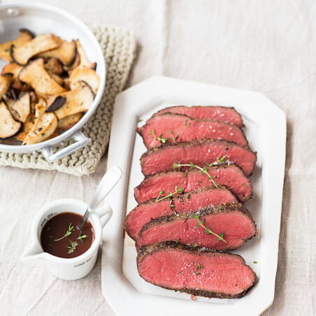 Roastbeef mit Thymianjus Roastbeef mit Thymianjus