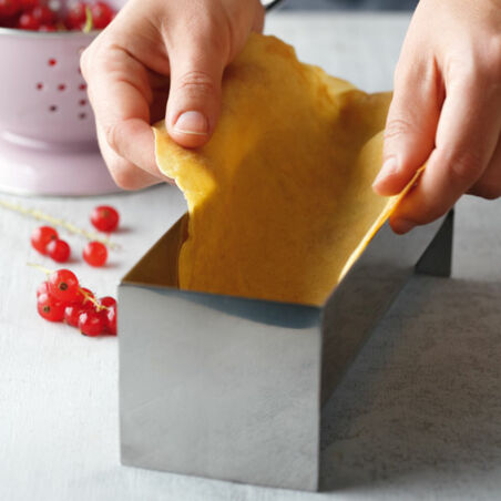 Johannisbeer-Tonka-Terrine im Crêpemantel Johannisbeer-Tonka-Terrine im Crêpemantel