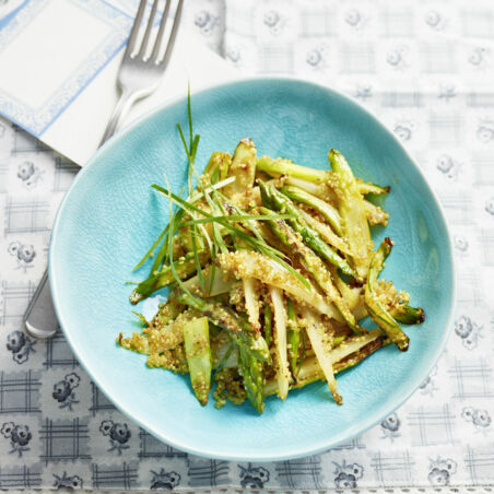 Gebratener Spargel mit Quinoa Gebratener Spargel mit Quinoa