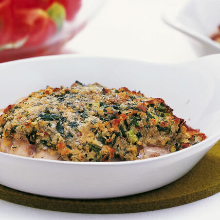 Fischfilet mit Bröselhaube Fischfilet mit Bröselhaube