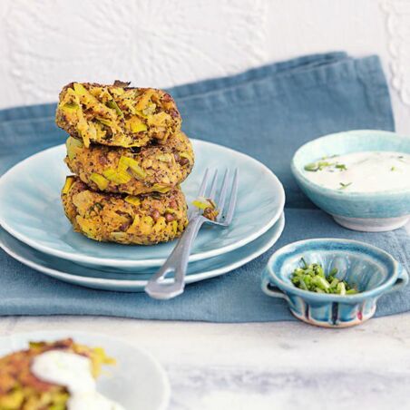 Linsen-Lauch-Frikadellen Linsen-Lauch-Frikadellen