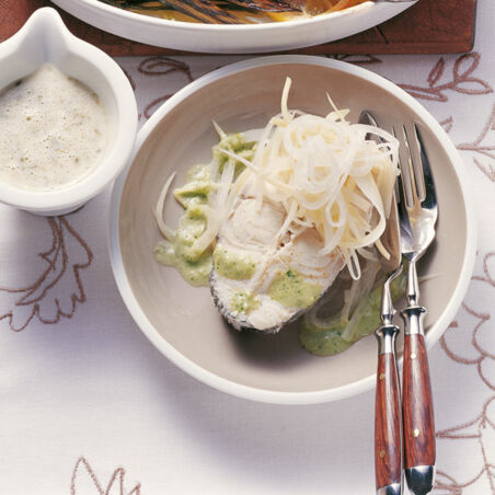 Dorsch mit Petersiliensauce Dorsch mit Petersiliensauce