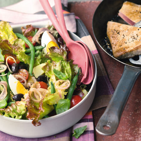Salade niçoise au thon - Nizza-Salat mit Thunfisch
