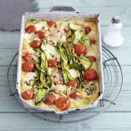 Quinoa-Ricotta-Auflauf mit Zucchini Quinoa-Ricotta-Auflauf mit Zucchini