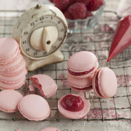 Himbeer-Macarons Himbeer-Macarons