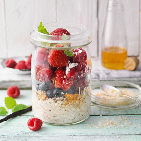 Buchweizen-Beeren-Porridge Buchweizen-Beeren-Porridge